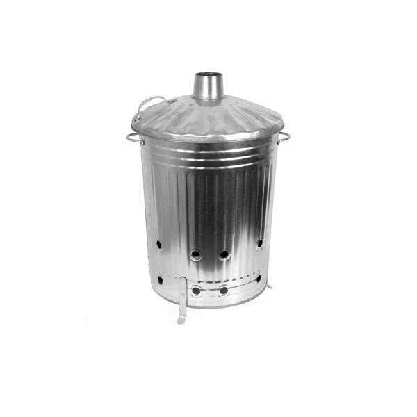 Portable Medium Galvanised Steel Garden Fire Bin Incinerator FBM 34CMX42CM  (Big Parcel Rate)