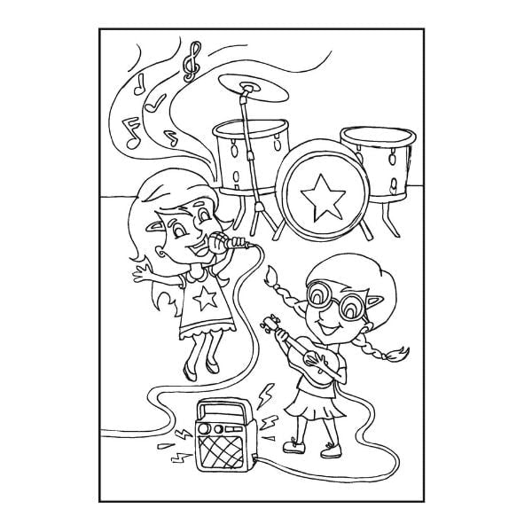 A4 Colouring Fun for Girls Book P2924