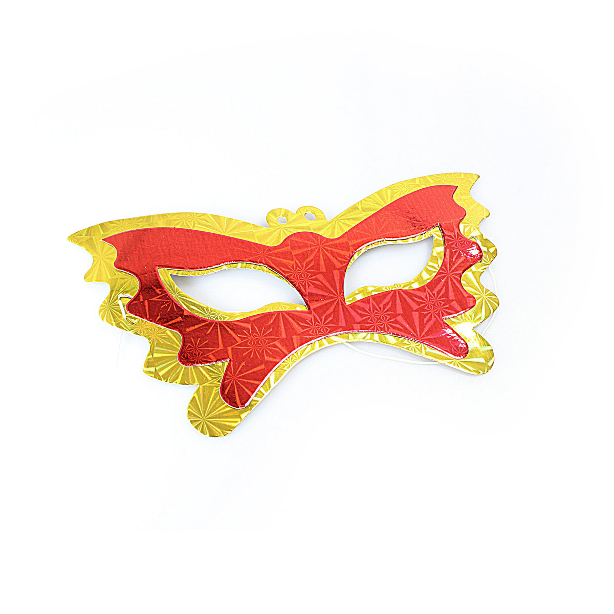 Fancy Dress Paper Shiny Carnival Eye Masks Pack of 7 Assorted Colours 1262