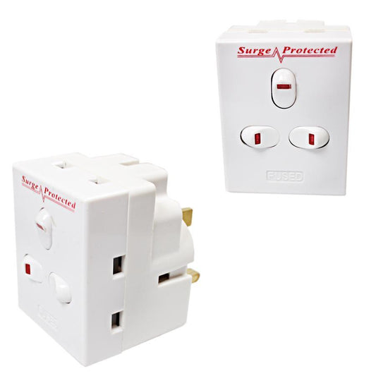 Pifco Switch Surge Adapter 3 Way Switch Adapter Diy PIF2075 (Parcel Rate)