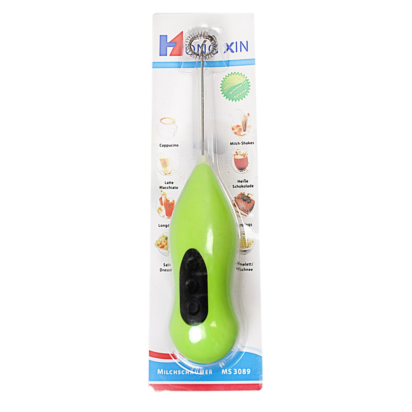 Hand Stirrer Coffee Milk Frother Stirrer Battery Operated 22 cm Assorted Colours 0129 A (Parcel Rate)