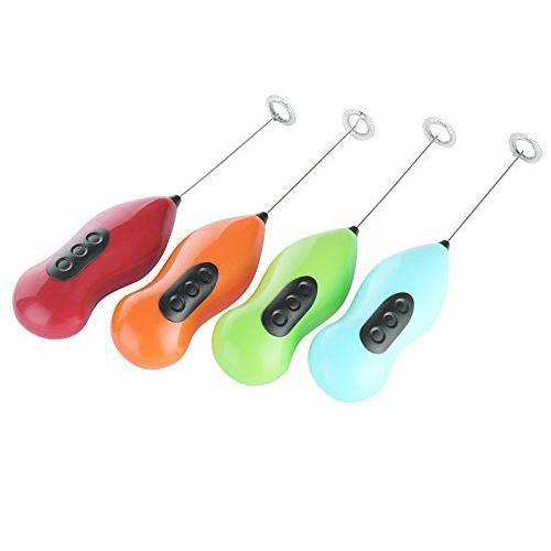 Hand Stirrer Coffee Milk Frother Stirrer Battery Operated 22 cm Assorted Colours 0129 A (Parcel Rate)