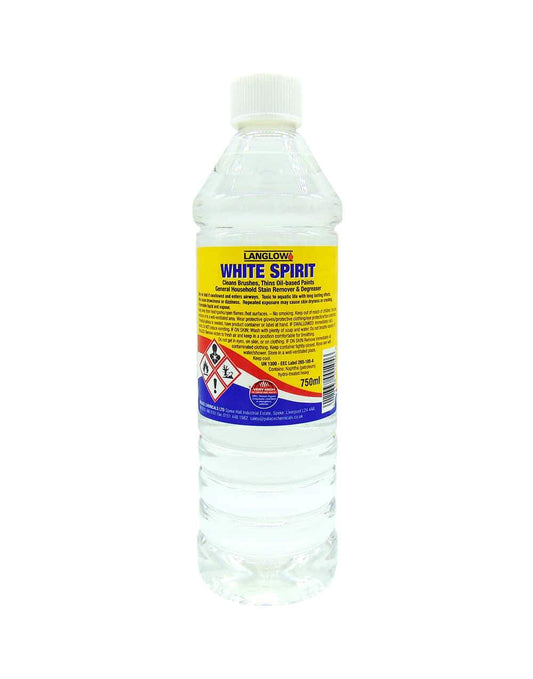 Langlow White Spirit Brush Cleaner Paint Thinning 750ml 001046 / 001040 (Parcel Rate)