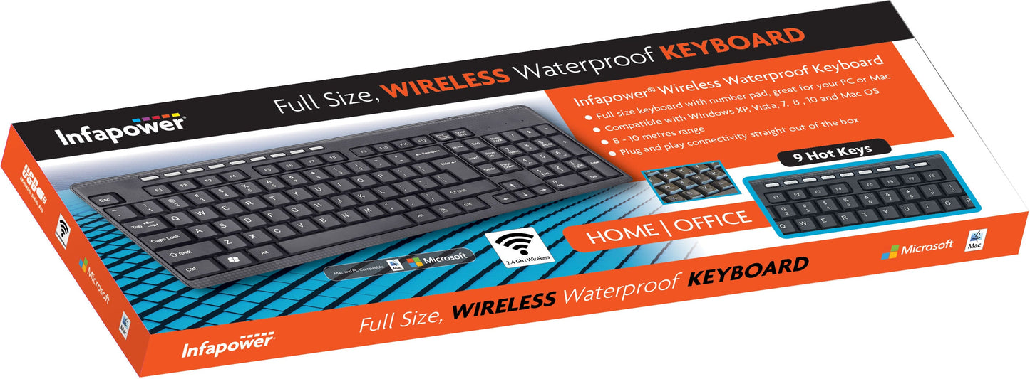Infapower Keyboard Wireless Bluetooth Keyboard Windows X204 (Parcel Rate)WIRELESS X204