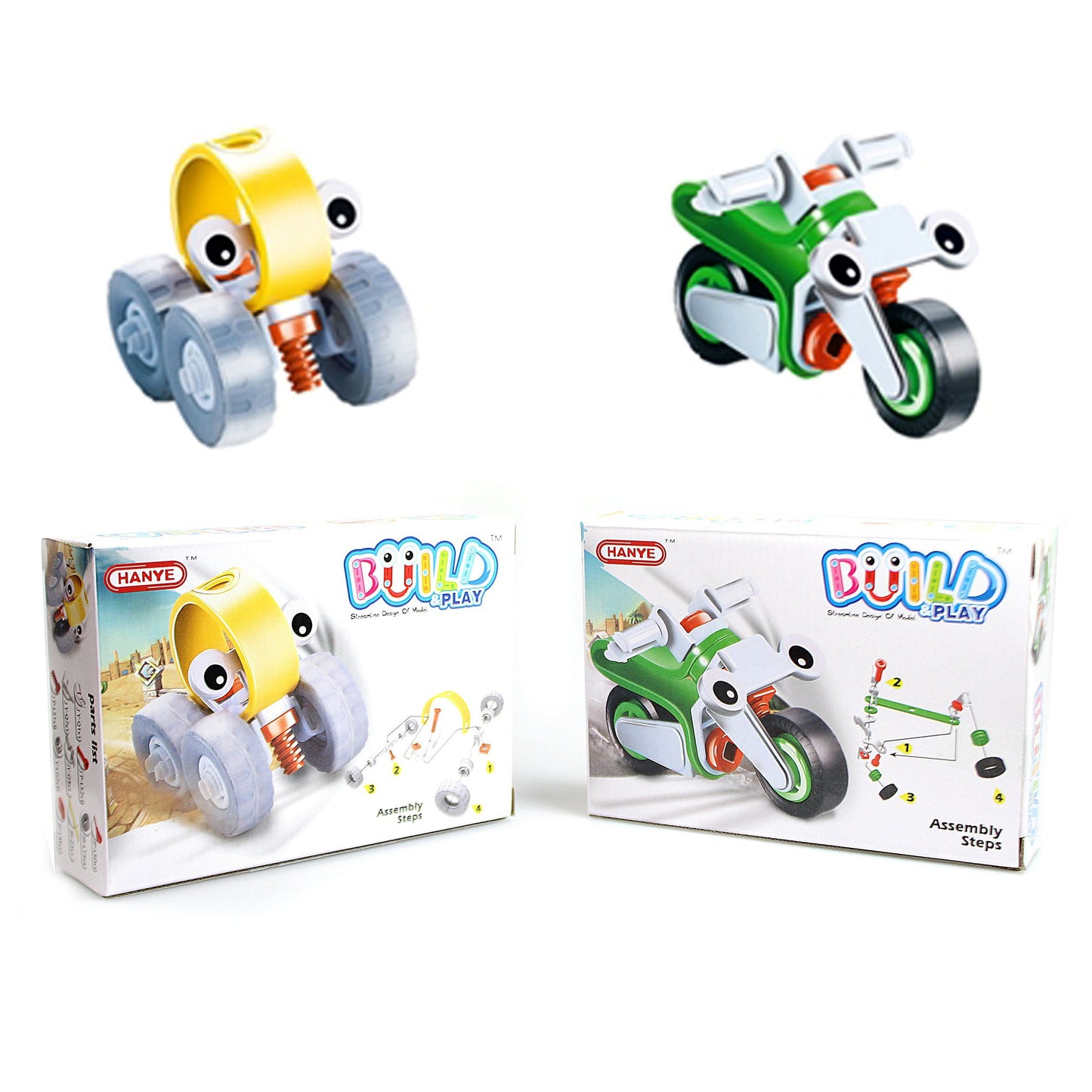 Children's Toy Build & Play Car Bike Assorted Designs 4553 (Parcel Rate)