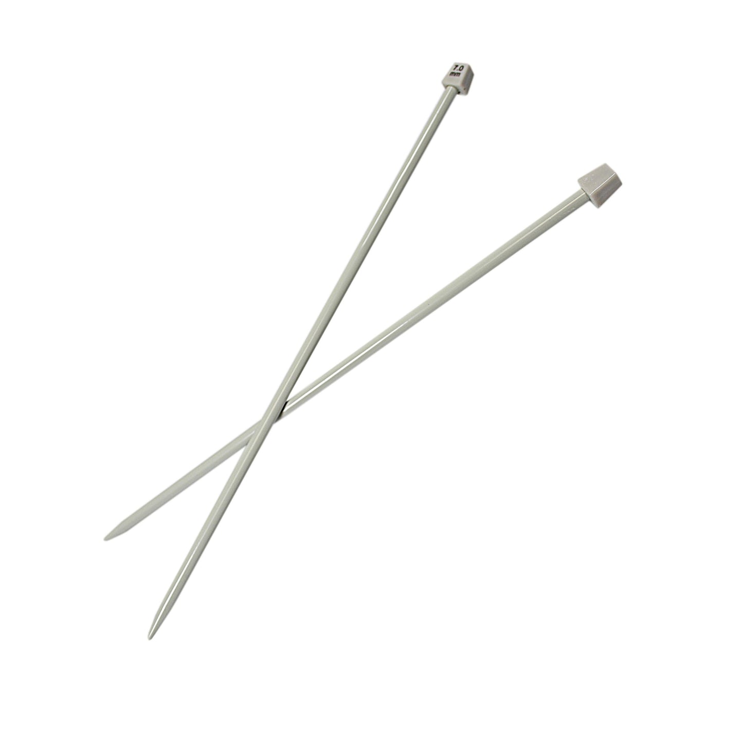 Plastic Knitting Needles Pack of 2 7mm 36cm 00660