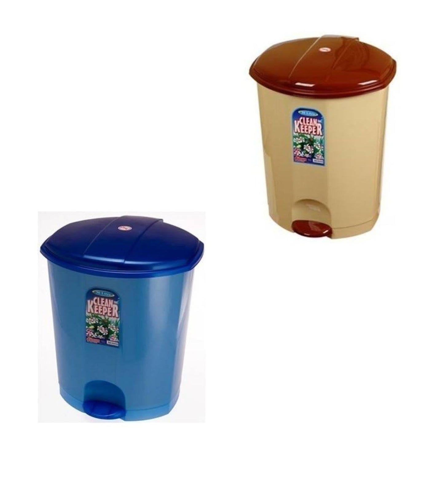 Home Kitchen Rubbish Pedal Bin Clean Keeper Mixed Colour Pedal Bin 18 Litre D01013/PB18