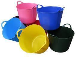 Extra Large Flexi Tub DIY Storage Bucket 75L Assorted Colours LL511555 (Big Parcel Rate)