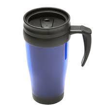SQ Professional Car Coffee Tea Travel Mug with Handle 450ml Assorted Colours 0045 / 9995