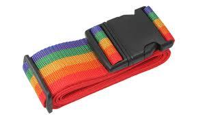 Adjustable Rainbow Suitcase Luggage Strap 5832 (Large Letter Rate)