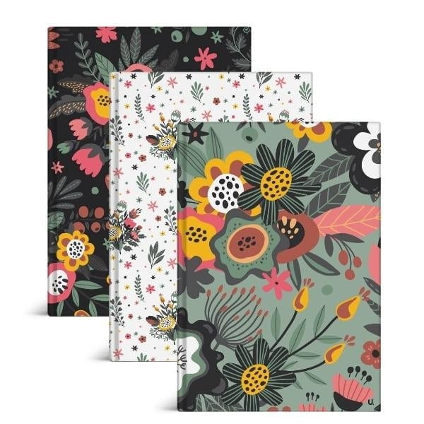 Floral A4 Hardback Notebook School Assorted Designs P1066