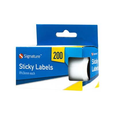 Sticky Labels 200 Labels 89 x 36mm 962532 / 320763 A (Parcel Rate)
