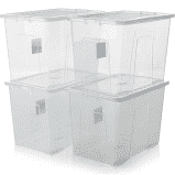 Clear Plastic Storage Box 80 Litre LL5428 / ST80 (Big Parcel Rate)