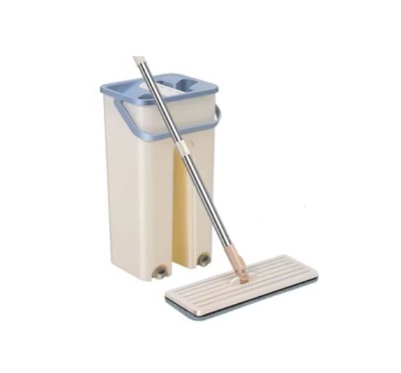 Flat Mop Bucket Set Plastic 5L Assorted Colours 0031 (Big Parcel Rate)