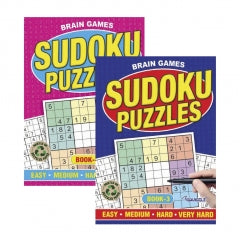 Brain Games Sudoku Puzzles Book 27x20x0.5cm 186g SKU P2107