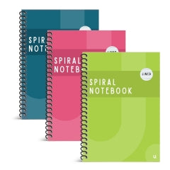 A5 Spiral Notebook Colour Asst 1 21x15.5x1cm 149g SKU P1106