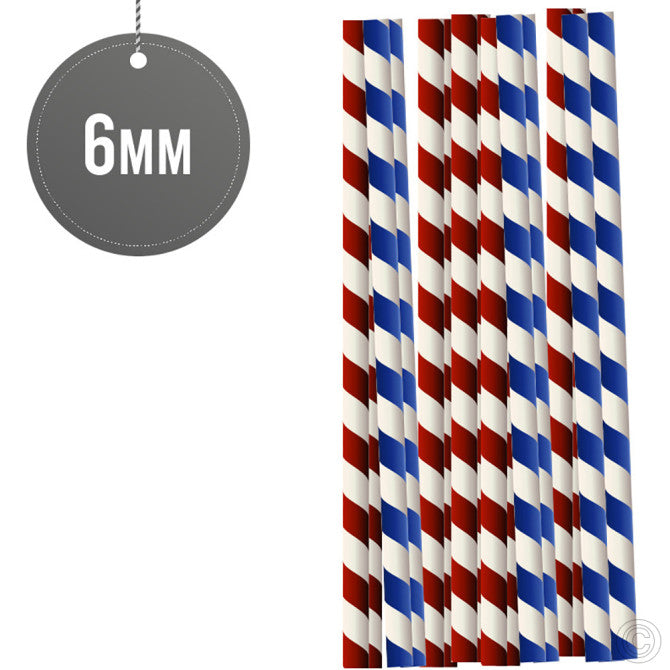 Biodegradable Paper Straws 6MM x 190MM 50pack ST80141