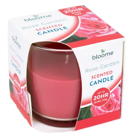 Bloome Fragranced Glass Jar Candle - Rose Garden 290g SKU 322081