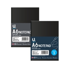 A6 Notepad 5pk Asst 1 15x10.5x1.8cm 165g SKU P1091