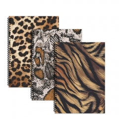 Wild Spiral Notebook for Daily Note-Taking Assorted Animal Prints 28x20.3x0.4cm 162g SKU MW-5056709016939-PP