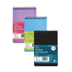Spiral Notebook 6"x4" 3pk Colour Asst 1 14.5x10.5x1cm 160g SKU P1107