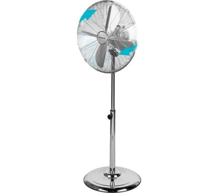 Delight Housewares 16" Inch Round Metal Floor Standing Fan DL2009 (Big Parcel Rate)