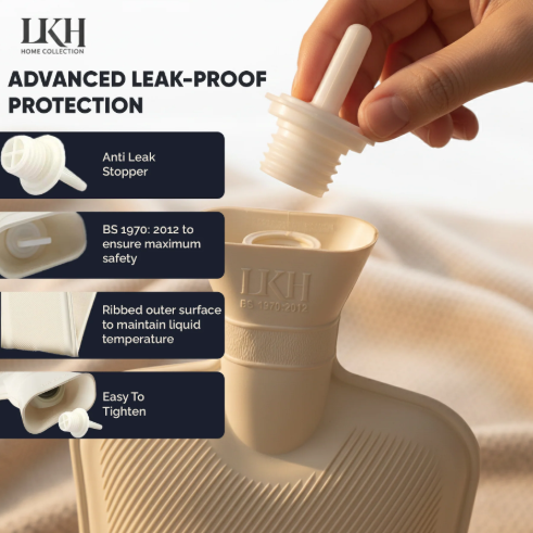 Hot Water Bottle-2L+Cover+Pocket SKU 9244
