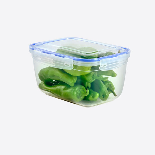 Rectangular Clear Plastic Food Storage Container with Sealing Lid 3000ml D30124 (Parcel Rate)
