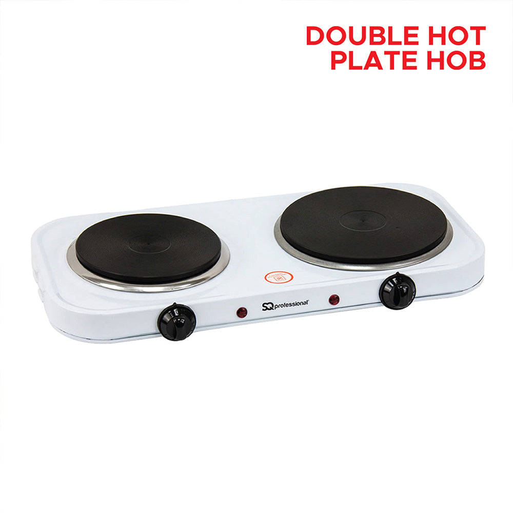 SQ Professional Blitz Electric Double Hot Plate Hob 2500W 4010 (Parcel Rate)
