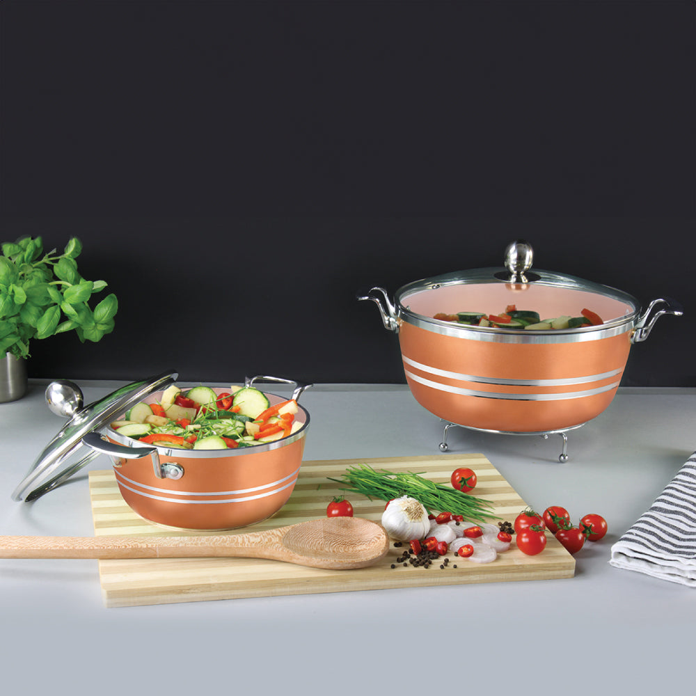 SQ Professional Seramiq Mianra Diecast Stockpot Set of 5 Axinite 4925 (Big Parcel Rate)