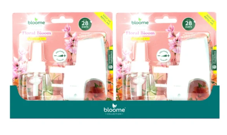 Scented Oil Plug-in Air Freshener and Refill for Continuous Home Fragrance Tranquil Floral Bloom Adjustable Controls 20ml 1.2kg SKU MW-5056683934946-PP