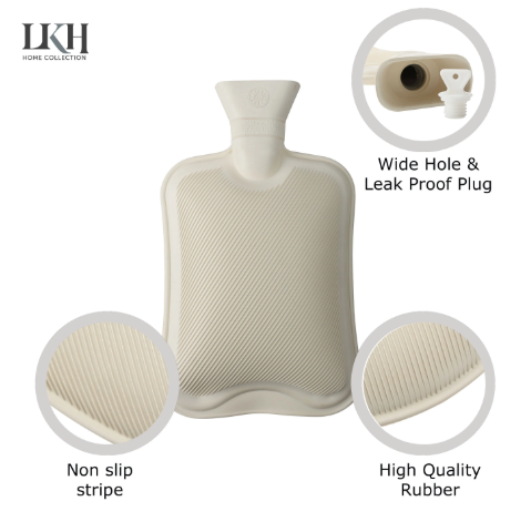 2L Hot Water Bottle with Knitted Cover & Front Pocket SKU 9236