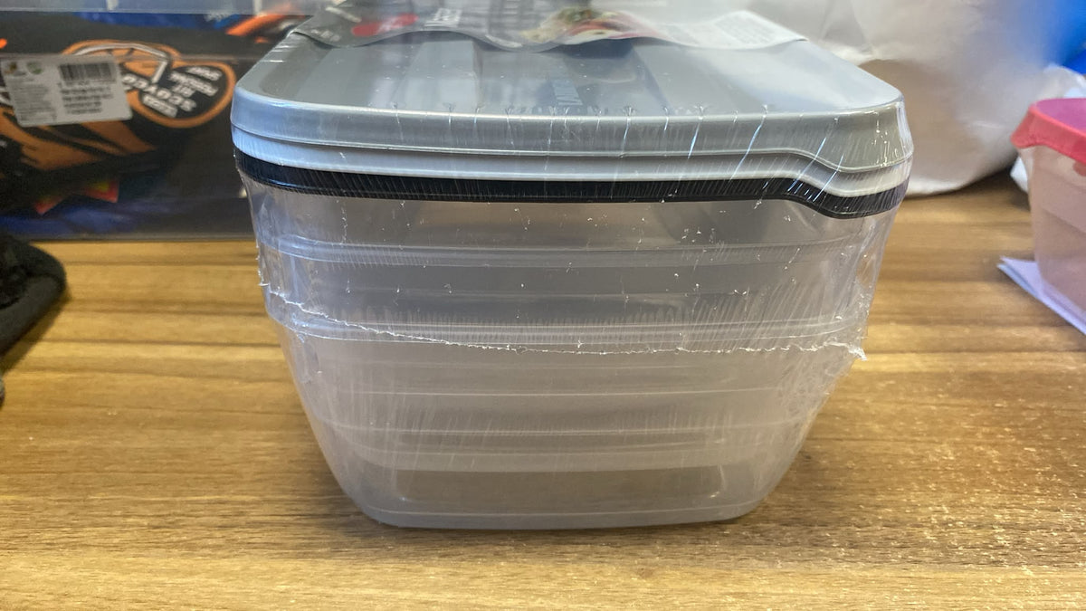 Lamsa Plast Master Plastic Food Containers for Meal Prep and Kitchen Storage 99% Airtight 3 Pack 1.8L 16x23x7.5cm 360g SKU MW-6222045905759-PP