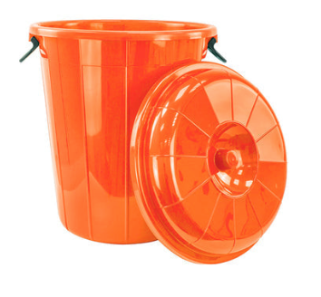 100L Plastic Eco Storage Drum Bin Bucket with Dual Side Handles, Assorted Colours – SKU Eco10000