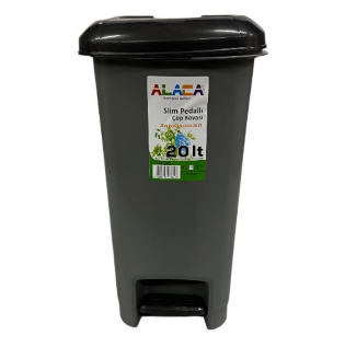 20 Lt Slim Waste Bin With Pedal SKU ST-225
