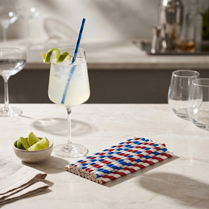 Biodegradable Paper Straws 6MM x 190MM 50pack ST80141