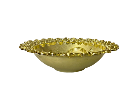 Plastic Fruit Bowl Tray Palm Tree Design 33 cm Assorted Colours 7051