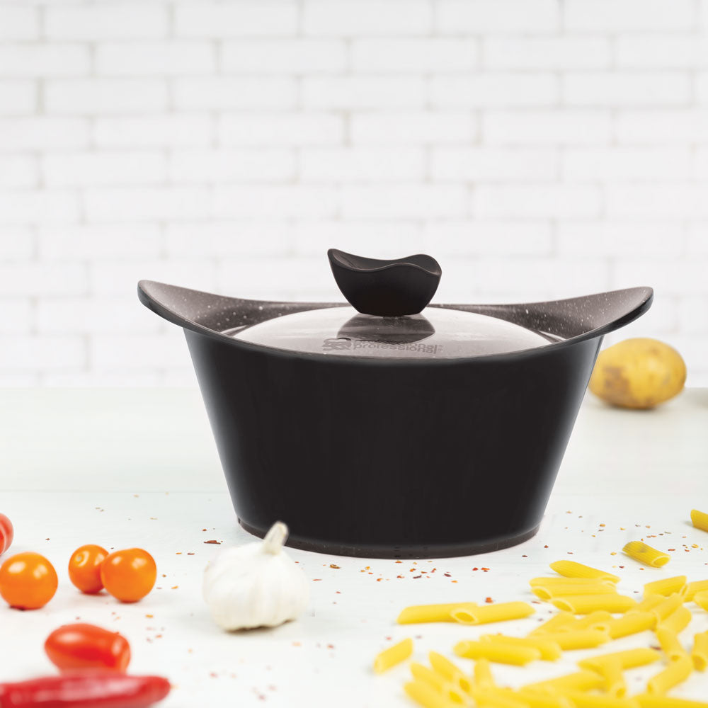 SQ Professional Caia Die Cast Stock Pot Set of 3 Black P97104 / 7420 (Big Parcel Rate)