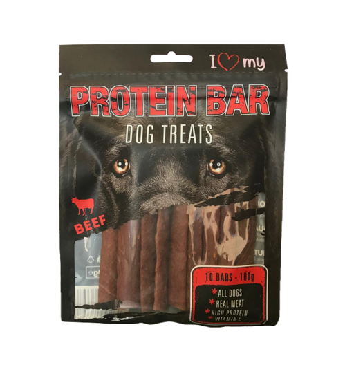 Pet Dog Treats Protein Bar Beef 100 Gram  76698