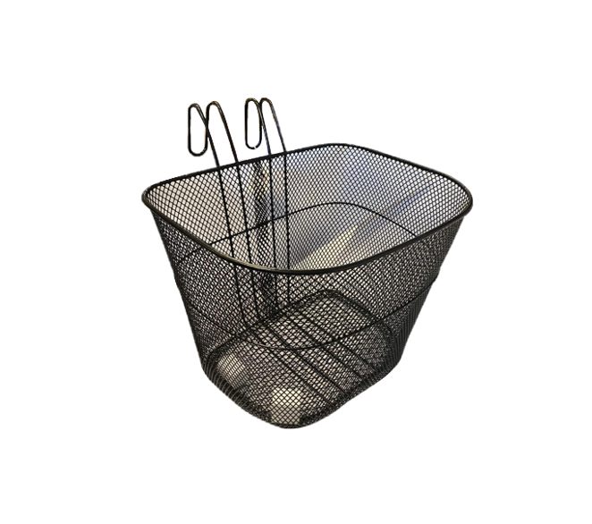 Metal Bicycle Bike Basket Black 24 x 33 x 25.5cm 7879 (Big Parcel Rate)