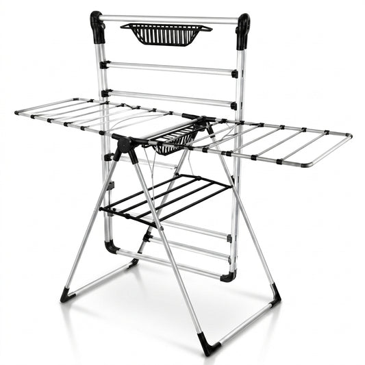 Cloth Dryer 18M x 6 Expandable Drying Rack – Rust-Resistant Aluminium, Foldable Design, SKU MH-301