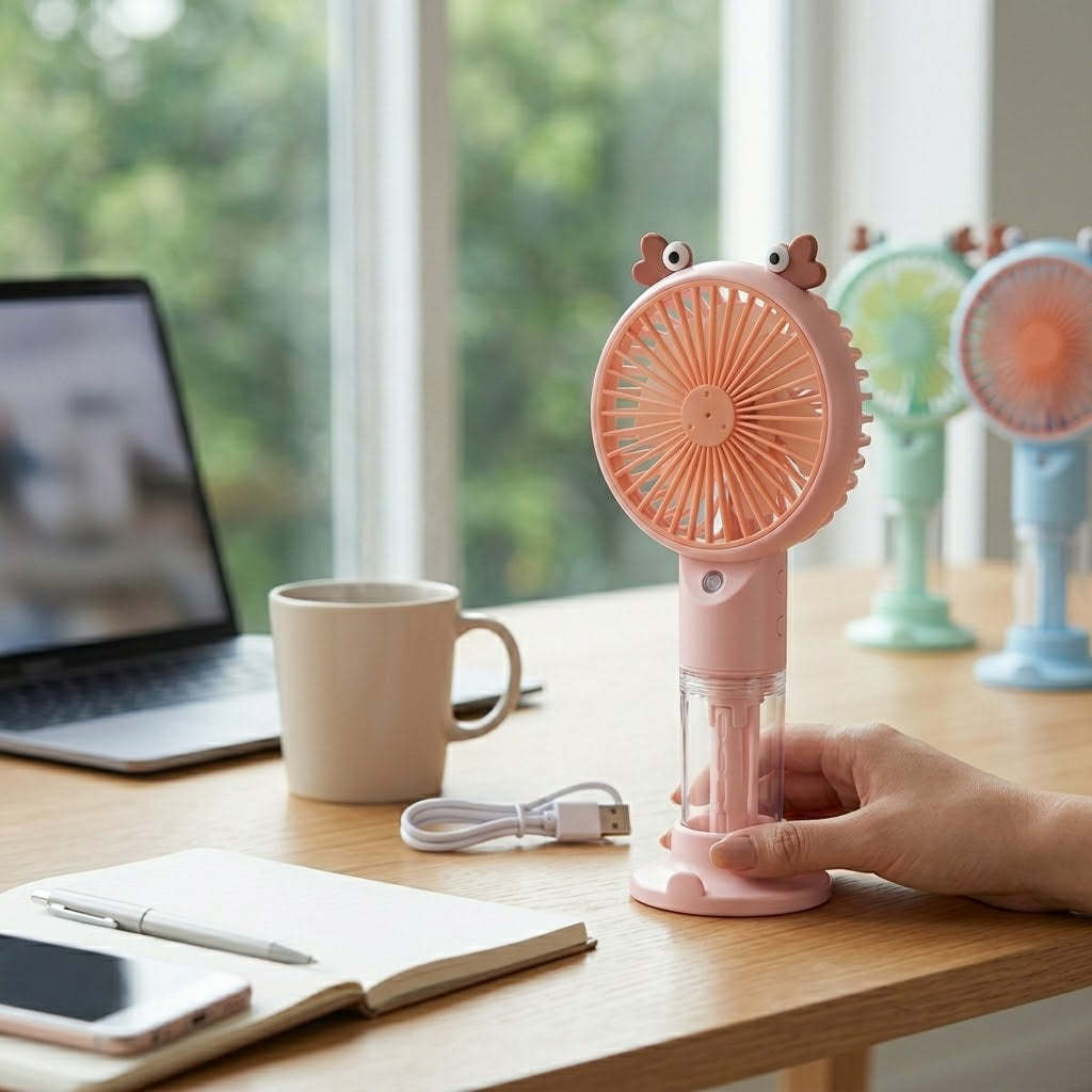 USB Fashion Fan 20x10x5cm 159g – Compact Portable Cooling Solution SKU 8229