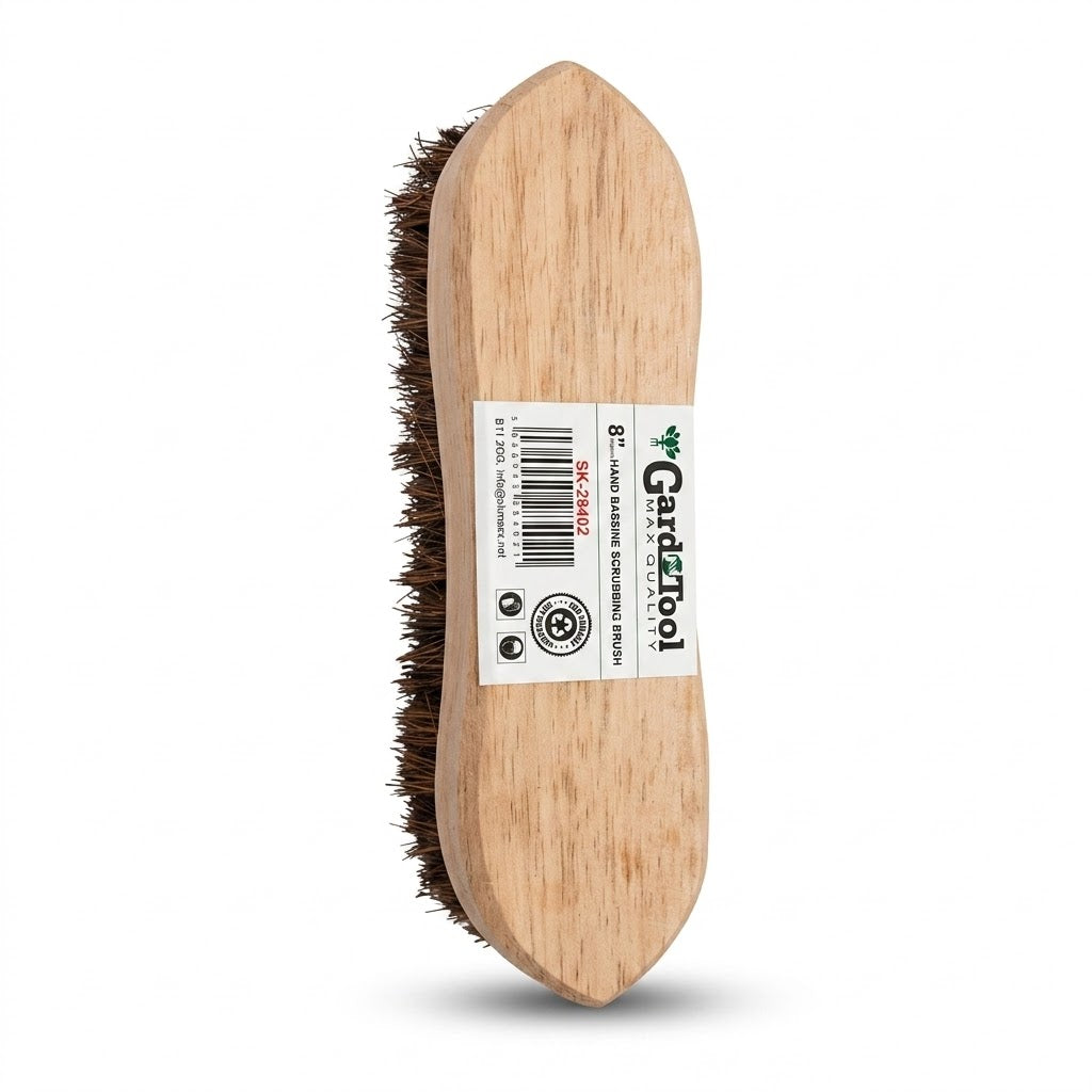 8" Hand Bassine Scrubbing Brush, 177g – SKU SK28402