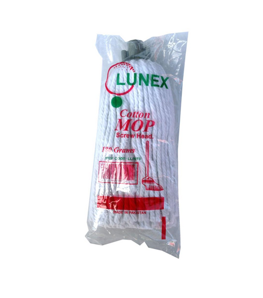 Cotton Mop Head with Stick 180g Plastic Socket LL5073WS