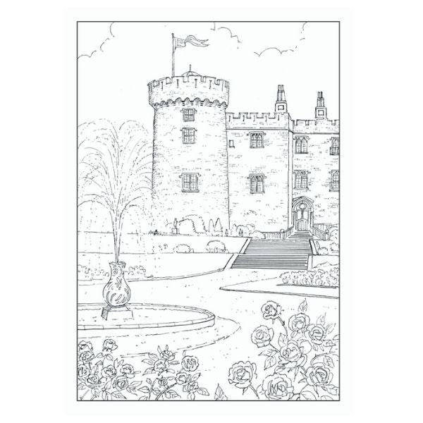 World of Art Adult Colouring Book Country Scenes, Castles & Cottages Assorted Designs  P2581 (Large Letter Rate)