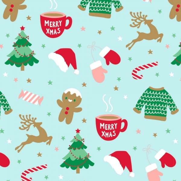 Festive Christmas Gift Wrapping Paper 2.5m x 70cm Assorted Designs P2631 (Parcel Rate)