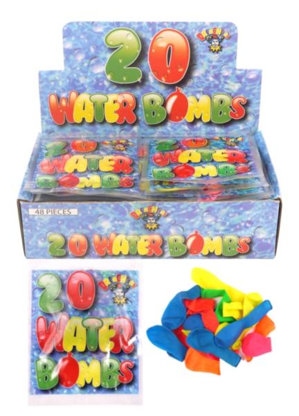 Kids Outdoor Summer Water Bomb Balloons Pack of 20 Assorted Colours R19111