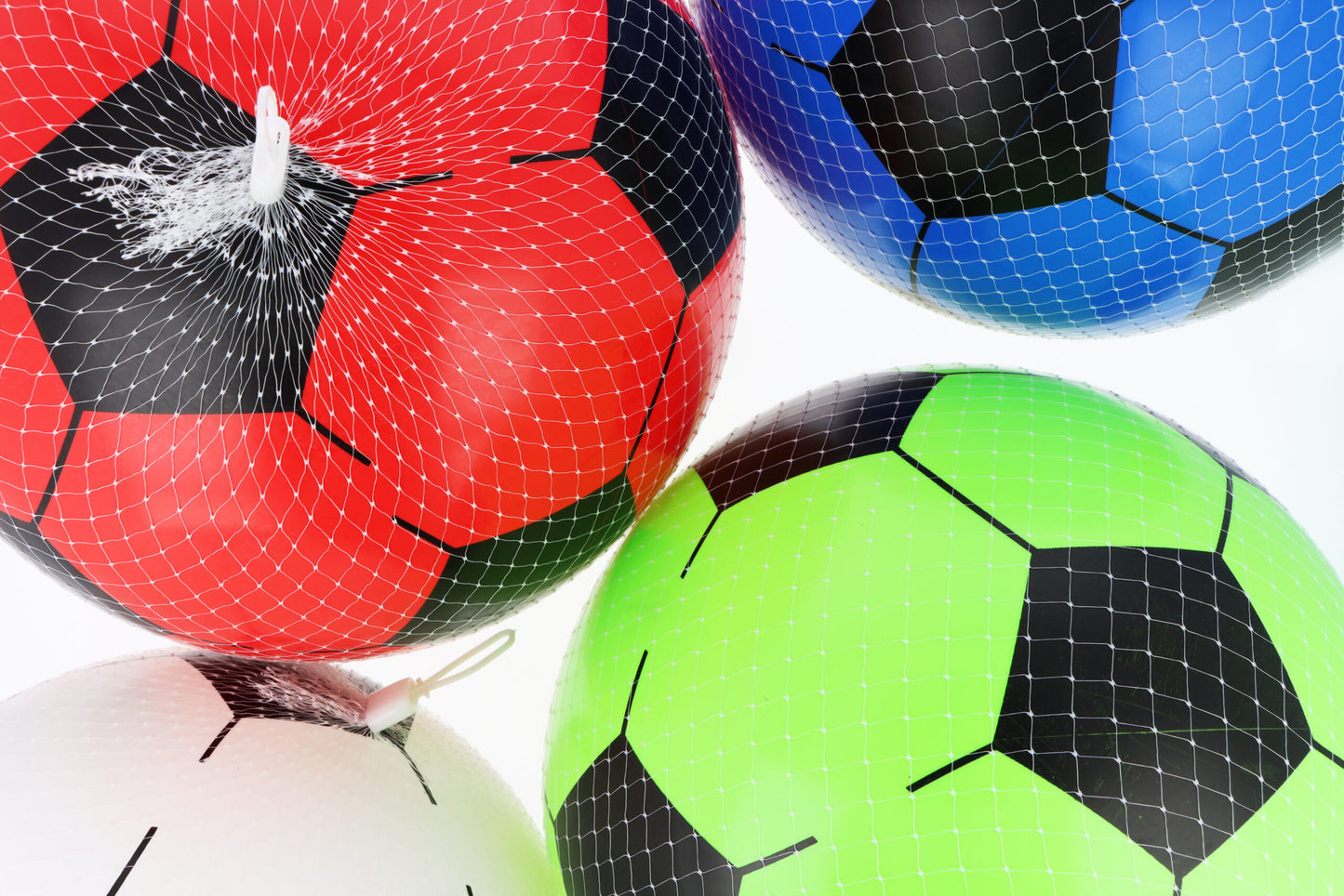 PVC Football in Net 22cm Assorted Colours R38088
