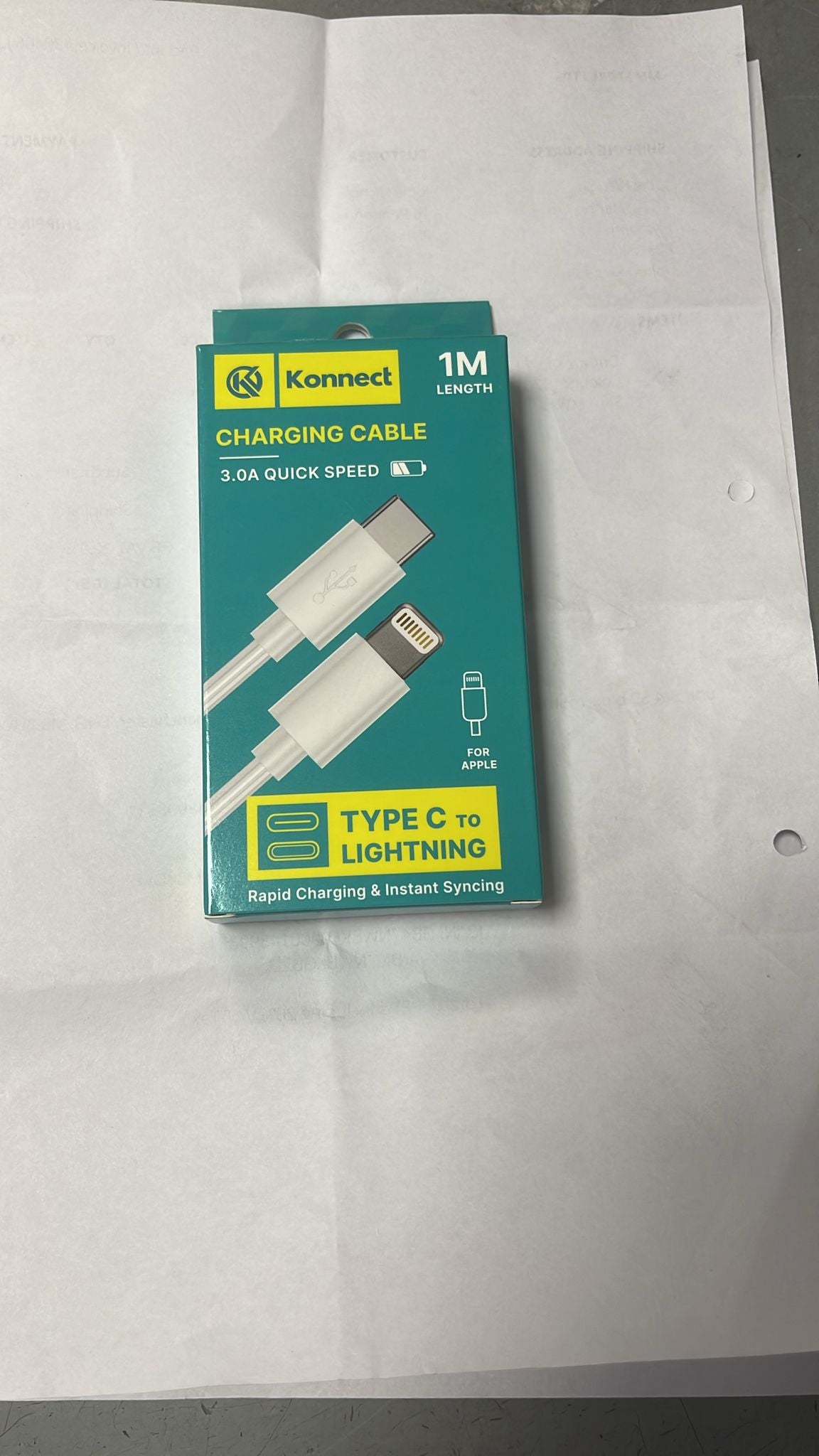 Charging Cable 1 M length SKU ECl1