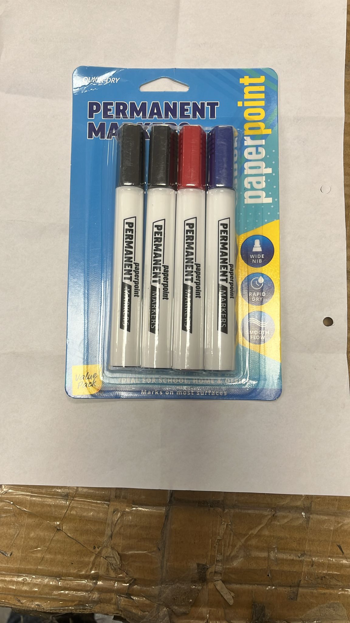 Permanent Markers 4 Mix Clours SKU STM4